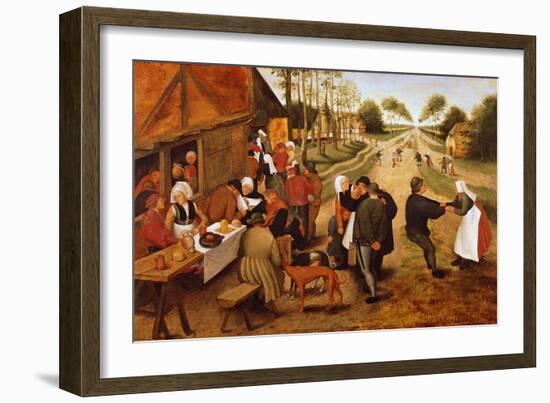 A Flemish Kermesse-Pieter Brueghel the Younger-Framed Giclee Print