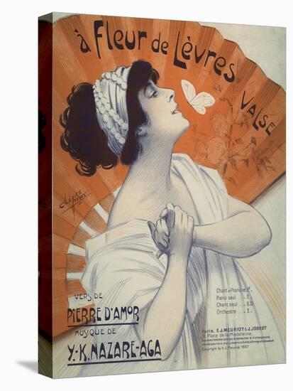 A Fleur De Levres Valse Waltz Sheet Music Cover-Clerice Freres-Stretched Canvas