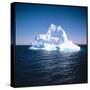 A Floating Iceberg in Disko Bay at Qeqertarsuaq (Godhavn), Greenland-null-Stretched Canvas