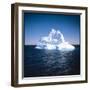 A Floating Iceberg in Disko Bay at Qeqertarsuaq (Godhavn), Greenland-null-Framed Photographic Print