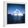 A Floating Iceberg in Disko Bay at Qeqertarsuaq (Godhavn), Greenland-null-Framed Photographic Print