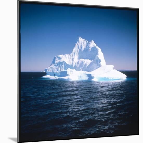 A Floating Iceberg in Disko Bay at Qeqertarsuaq (Godhavn), Greenland-null-Mounted Photographic Print