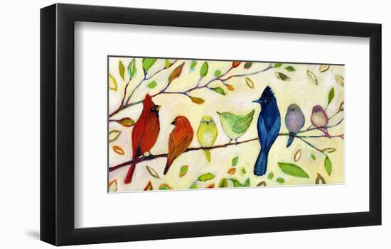 A Flock of Many Colors-Jennifer Lommers-Framed Art Print