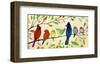 A Flock of Many Colors-Jennifer Lommers-Framed Art Print