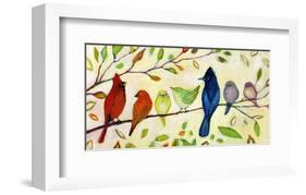 A Flock of Many Colors-Jennifer Lommers-Framed Art Print