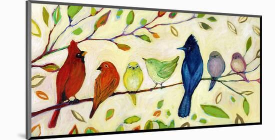 A Flock of Many Colors-Jennifer Lommers-Mounted Art Print