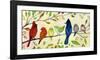 A Flock of Many Colors-Jennifer Lommers-Framed Art Print