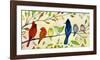 A Flock of Many Colors-Jennifer Lommers-Framed Art Print