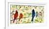 A Flock of Many Colors-Jennifer Lommers-Framed Art Print