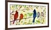 A Flock of Many Colors-Jennifer Lommers-Framed Art Print