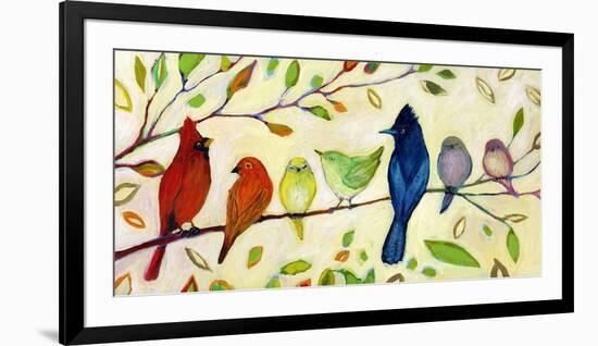 A Flock of Many Colors-Jennifer Lommers-Framed Giclee Print