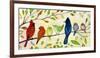 A Flock of Many Colors-Jennifer Lommers-Framed Giclee Print