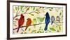 A Flock of Many Colors-Jennifer Lommers-Framed Giclee Print