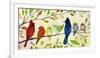 A Flock of Many Colors-Jennifer Lommers-Framed Giclee Print