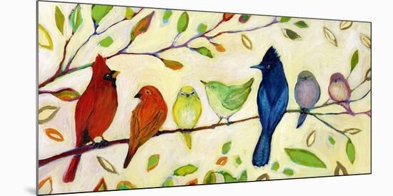 A Flock of Many Colors-Jennifer Lommers-Mounted Giclee Print