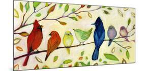 A Flock of Many Colors-Jennifer Lommers-Mounted Giclee Print