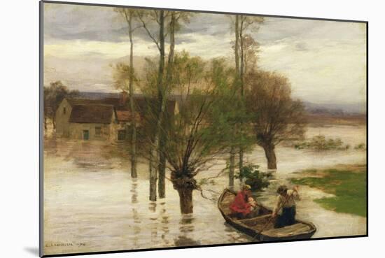 A Flood, 1876-Léon Augustin L'hermitte-Mounted Giclee Print