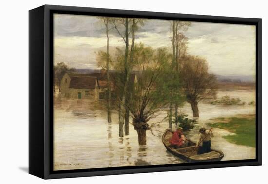 A Flood, 1876-Léon Augustin L'hermitte-Framed Stretched Canvas