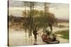 A Flood, 1876-Léon Augustin L'hermitte-Stretched Canvas