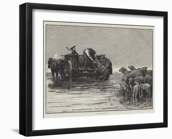 A Flood in the Fens-null-Framed Giclee Print