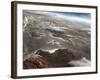 A Flooded Aram Chaos Region on the Planet Mars-Stocktrek Images-Framed Photographic Print