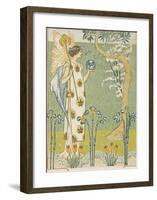 A Floral Fantasy-Walter Crane-Framed Premium Giclee Print