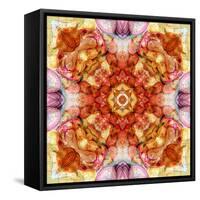 A Floral Mandala with Seahells-Alaya Gadeh-Framed Stretched Canvas