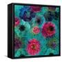 A Floral Montage from Blossoms and Drawing-Alaya Gadeh-Framed Stretched Canvas