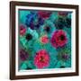 A Floral Montage from Blossoms and Drawing-Alaya Gadeh-Framed Photographic Print