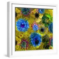 A Floral Montage from Blossoms and Drawing-Alaya Gadeh-Framed Photographic Print