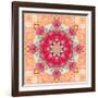 A Floral Montage, Layer Work from Pink and Red Poeny Blossoms and Pink Cherry Blossoms-Alaya Gadeh-Framed Photographic Print