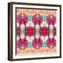 A Floral Montage, Layer Work from Pink and Red Poeny Blossoms and Pink Cherry Blossoms-Alaya Gadeh-Framed Photographic Print