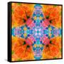 A Floral Montage, Mandala Symmetric Layer Work from Blooming Flowers-Alaya Gadeh-Framed Stretched Canvas