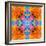 A Floral Montage, Mandala Symmetric Layer Work from Blooming Flowers-Alaya Gadeh-Framed Photographic Print