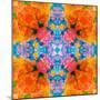 A Floral Montage, Mandala Symmetric Layer Work from Blooming Flowers-Alaya Gadeh-Mounted Photographic Print