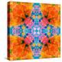 A Floral Montage, Mandala Symmetric Layer Work from Blooming Flowers-Alaya Gadeh-Stretched Canvas