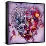 A Floral Montage of Gilliflowers on an Open Book-Alaya Gadeh-Framed Stretched Canvas