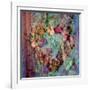 A Floral Montage of Roses and Seashells on a Book-Alaya Gadeh-Framed Photographic Print