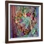 A Floral Montage of Roses and Seashells on a Book-Alaya Gadeh-Framed Photographic Print
