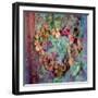 A Floral Montage of Roses and Seashells on a Book-Alaya Gadeh-Framed Photographic Print