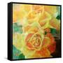 A Floral Montage of Yellow Roses and Ornamental Texture, Photograph, Layer Work-Alaya Gadeh-Framed Stretched Canvas