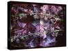 A Floral Montage on an Open Book-Alaya Gadeh-Stretched Canvas