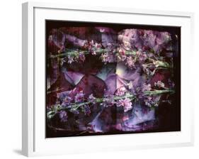 A Floral Montage on an Open Book-Alaya Gadeh-Framed Photographic Print