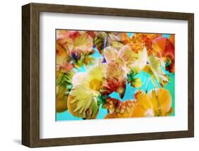 A Floral Montage Photographic Layer Work-Alaya Gadeh-Framed Photographic Print