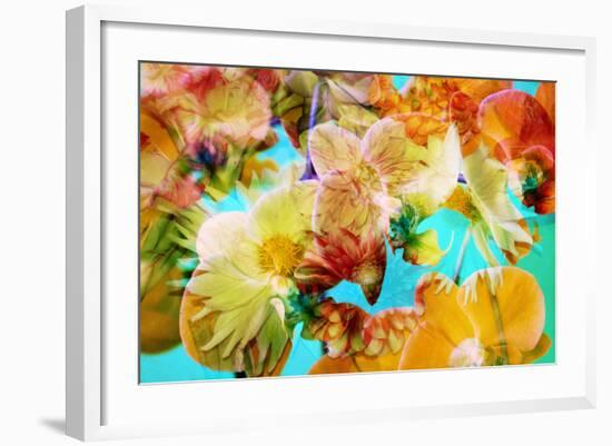 A Floral Montage Photographic Layer Work-Alaya Gadeh-Framed Photographic Print