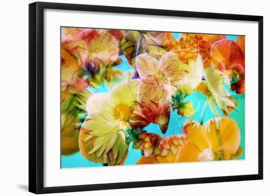 A Floral Montage Photographic Layer Work-Alaya Gadeh-Framed Photographic Print