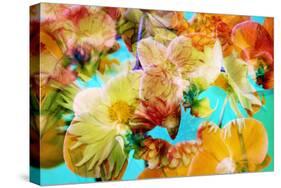 A Floral Montage Photographic Layer Work-Alaya Gadeh-Stretched Canvas