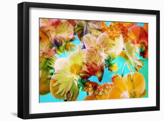 A Floral Montage Photographic Layer Work-Alaya Gadeh-Framed Photographic Print