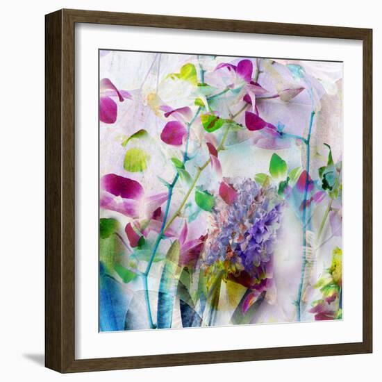 A Floral Montage Photographic Layer Work-Alaya Gadeh-Framed Photographic Print