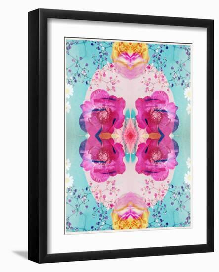 A Floral Montage with Blossoms and Ornaments from Spring Knots-Alaya Gadeh-Framed Photographic Print